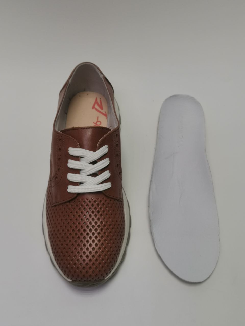 Обувь ортопедическая сложная кроссовки женские цв.рыжий 95258-Х-042 фото 7