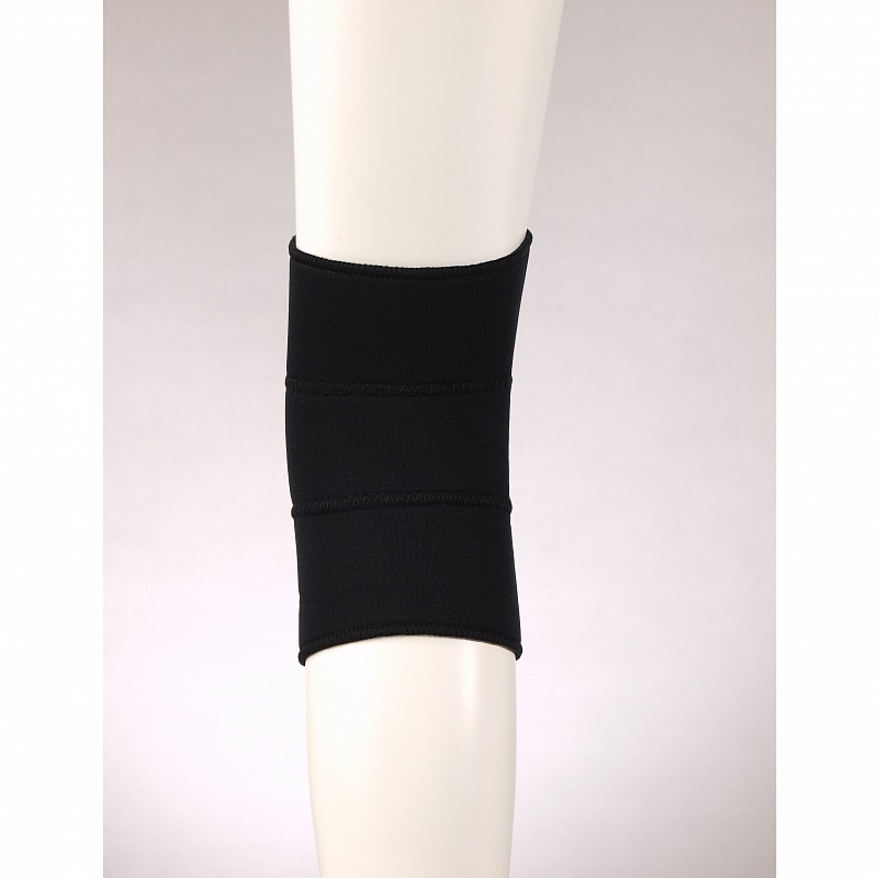 Фиксатор коленного сустава неопреновый с кольцевидной вставкой Fosta F1259, черный фото 4