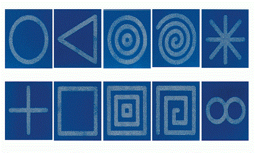 Фибровые тактильные доски 25*25 см, 10шт. для развития мелкой моторики детей фото 1