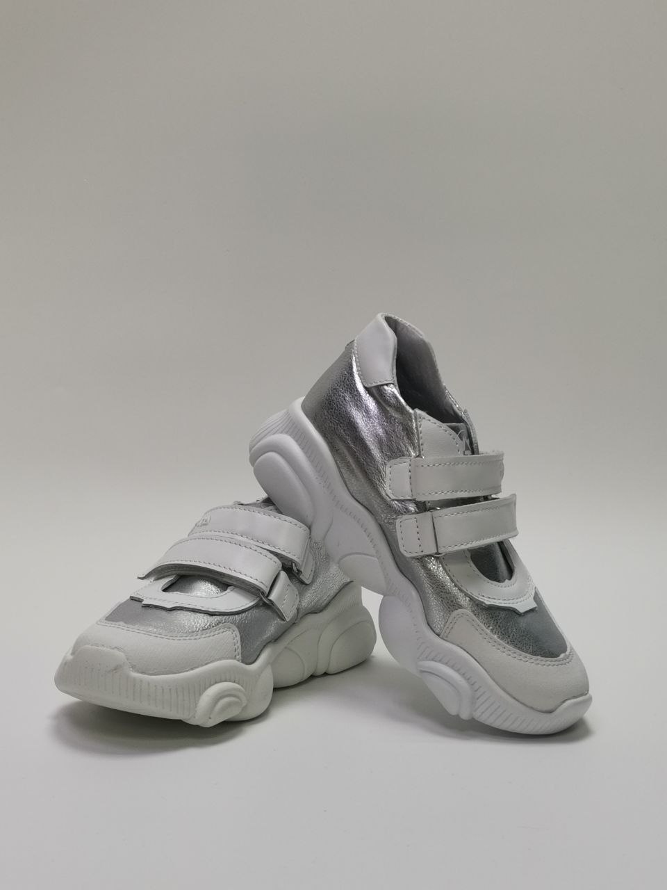 Кроссовки детские цв. серебро/белый 2465/1-КП-022,99 фото 5