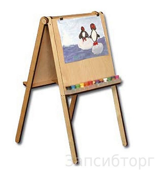 Мольберт детский складной для рисования 50*10*100/110см фото 1