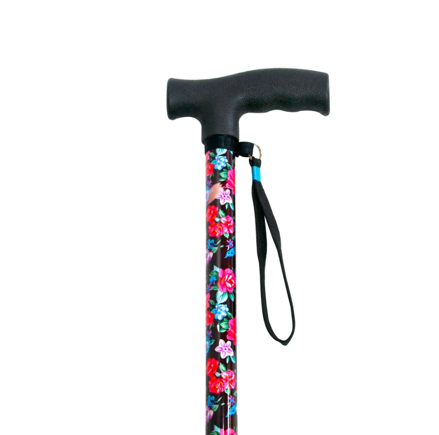 Трость телескопическая с пластмассовой ручкой ТР1(ПР) сУПС Цветочная феерия фото 9