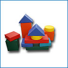 Набор строительный из 20 элементов эконом (куб 30*30*30) фото 1