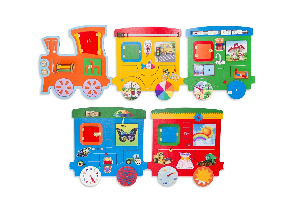 Бизиборд Паровоз-5, 400*79 см фото 1