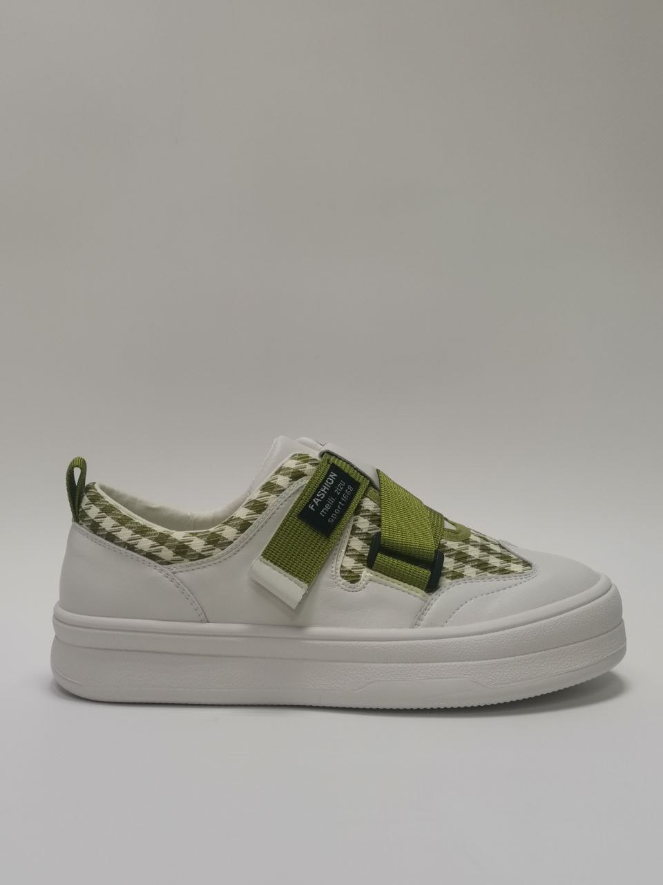 Полуботинки ортопедические женские Ортомода цв.белый с салатовым MD17-1A  фото 2