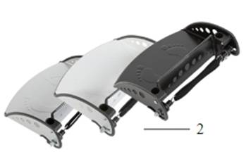 Подножка с регулировкой угла наклона/белая к коляске Кимба фото 1